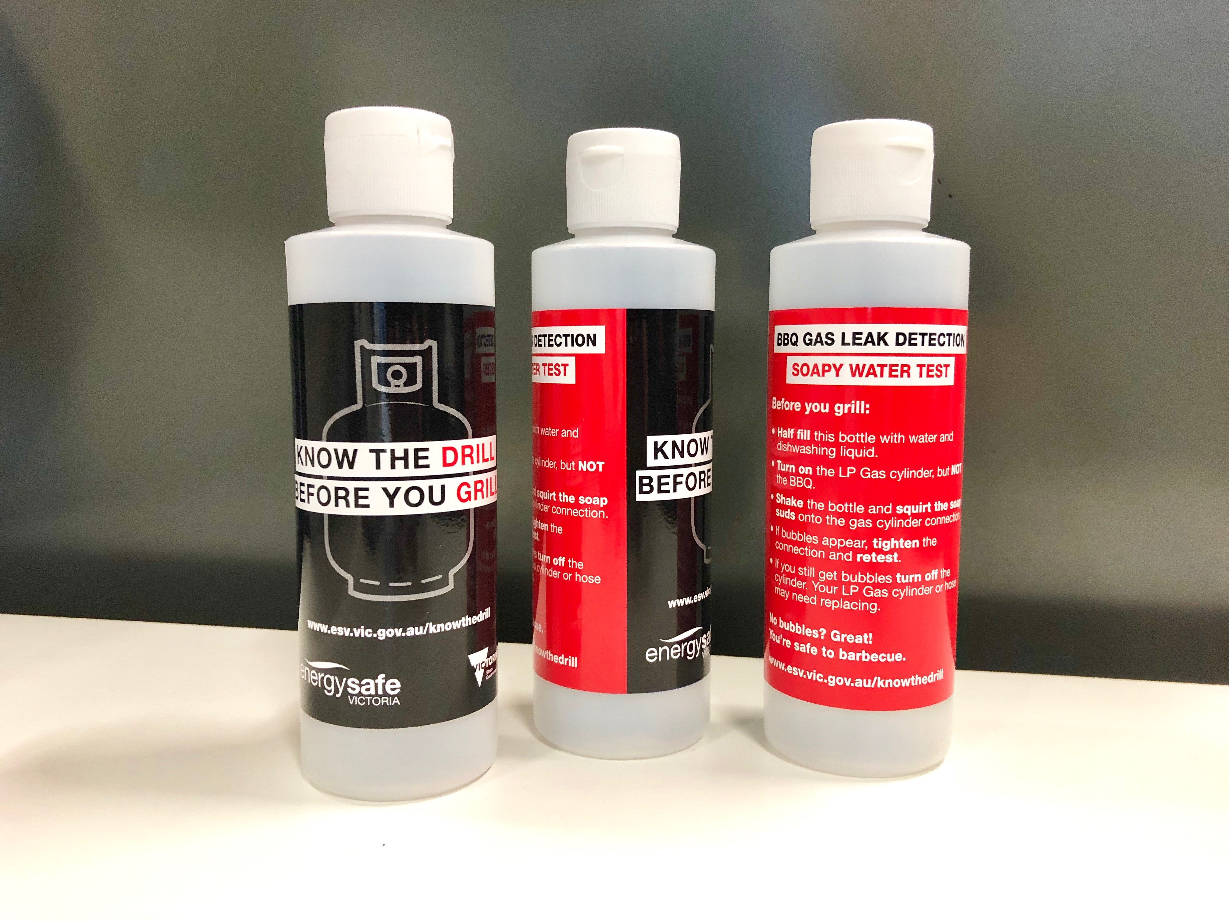 Gas leak detection bottles Gas leak detection bottles