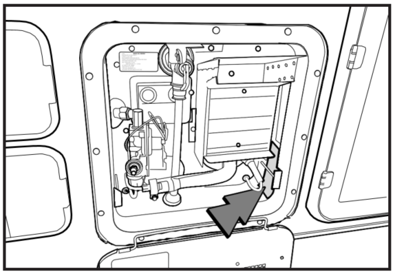 Diagram - location of the specification plate