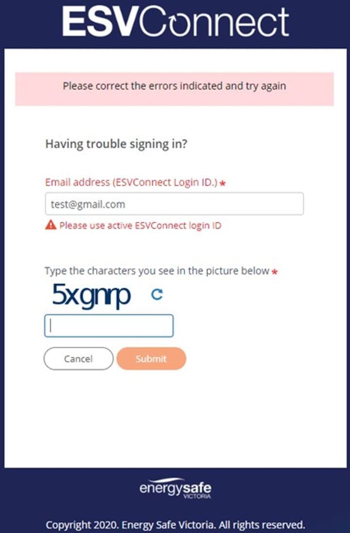 Applying with ESVConnect | Energy Safe Victoria