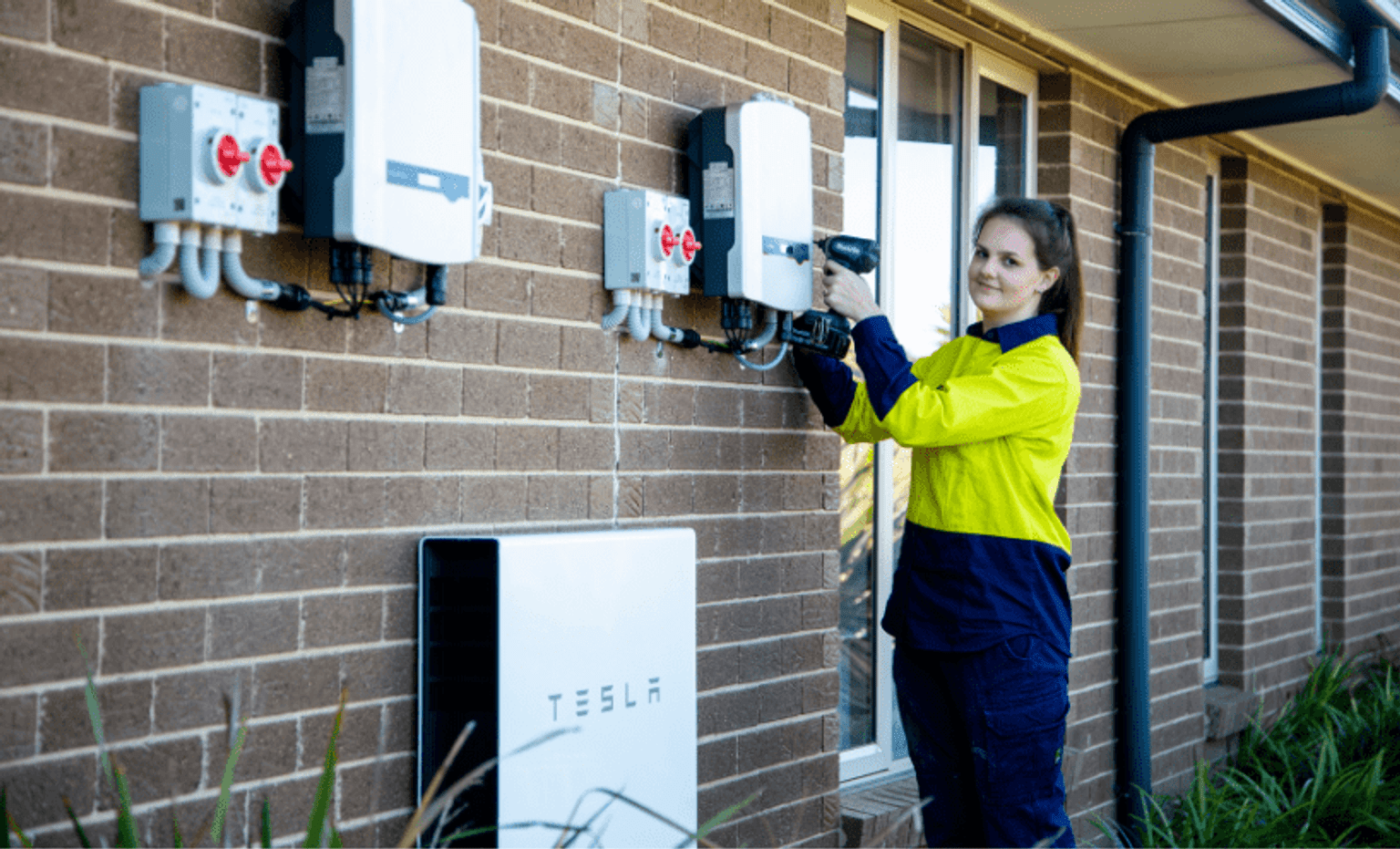 Solar battery installation